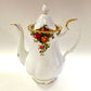 Royal Albert, Old Country Roses, Coffee Pot, Vintage, Fine Bone China, Made in England