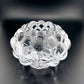 Orrefors, Raspberry, Clear Crystal Glass Votive Candle holder,  Vintage, Anne Nilsson, 1992