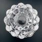 Orrefors, Raspberry, Clear Crystal Glass Votive Candle holder,  Vintage, Anne Nilsson, 1992