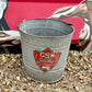 Vintage Metal pail, Galvanized Steel, Bucket, GSW, General Steel Wares