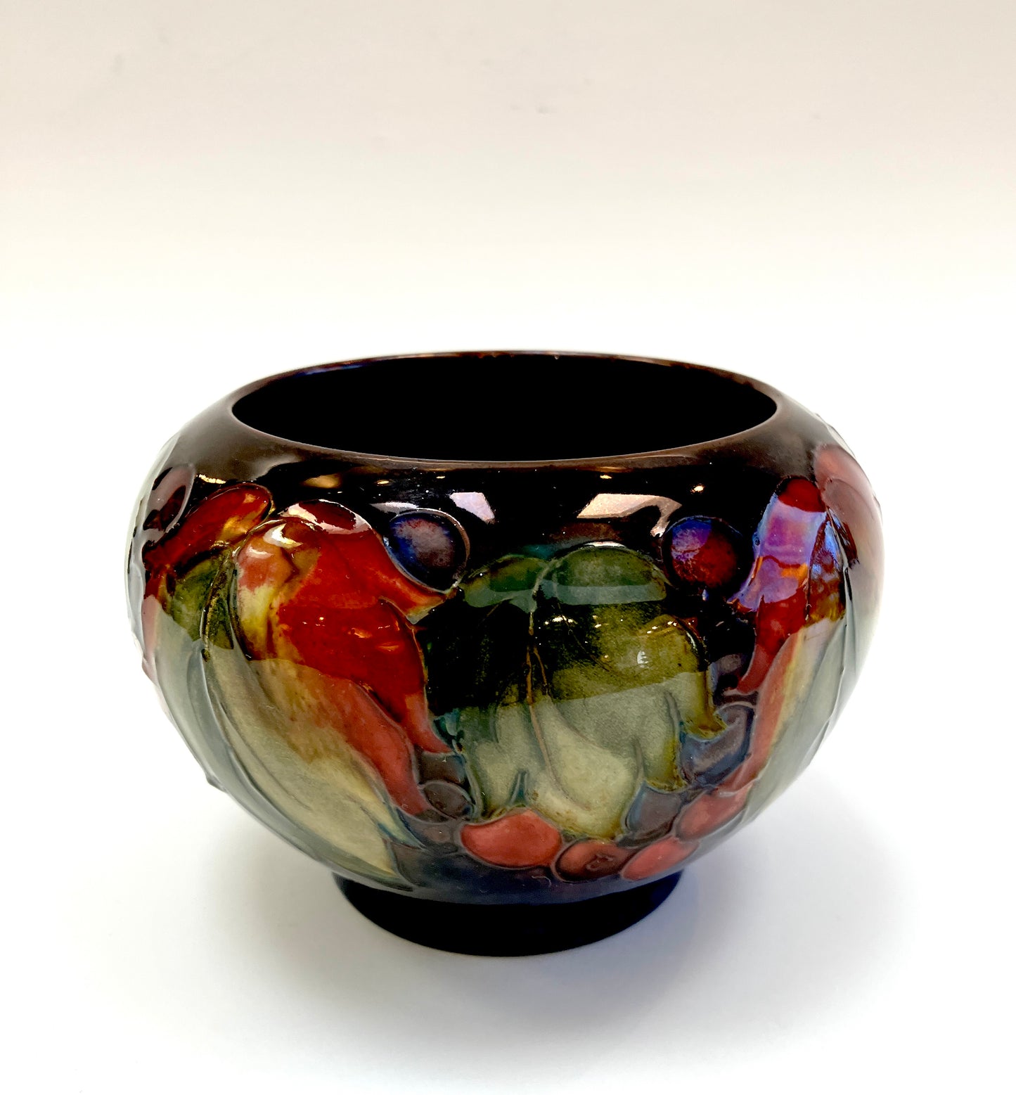 Moorcroft, Leaf and Berry, Leaf and Fruit, Vintage, Vase, Art Pottery, William Moorcroft