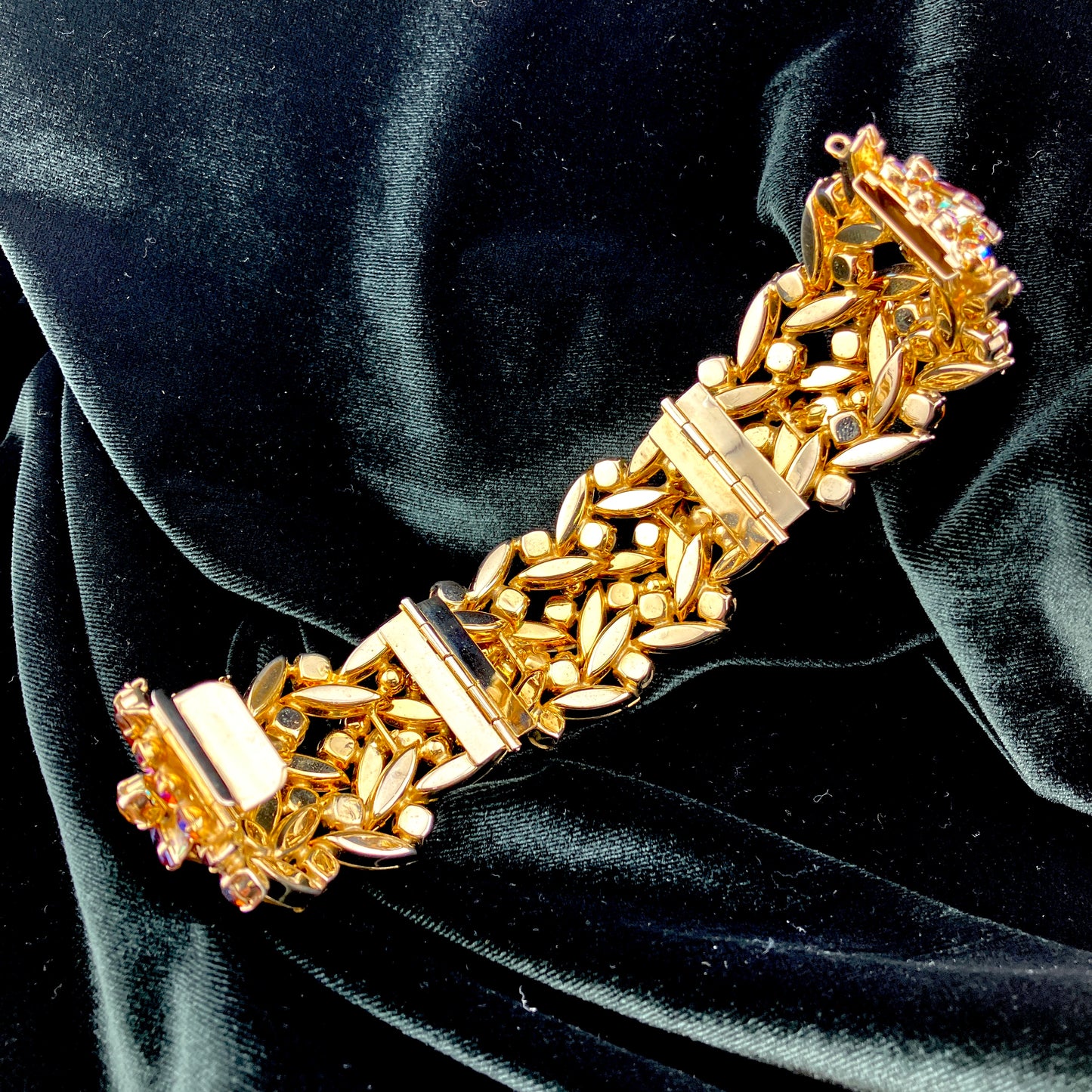 SHERMAN, Jewellery, Bracelet, Cuff, Hinged, Rhinestone, Vintage