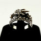 Sterling Silver Spikey Scales Coiled Dragon Ring