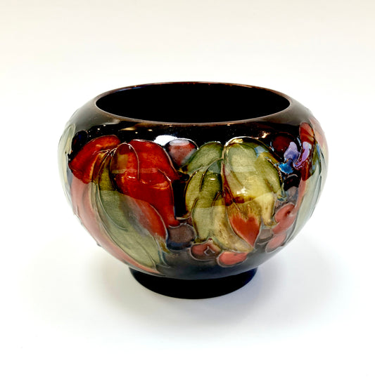 Moorcroft, Leaf and Berry, Leaf and Fruit, Vintage, Vase, Art Pottery, William Moorcroft