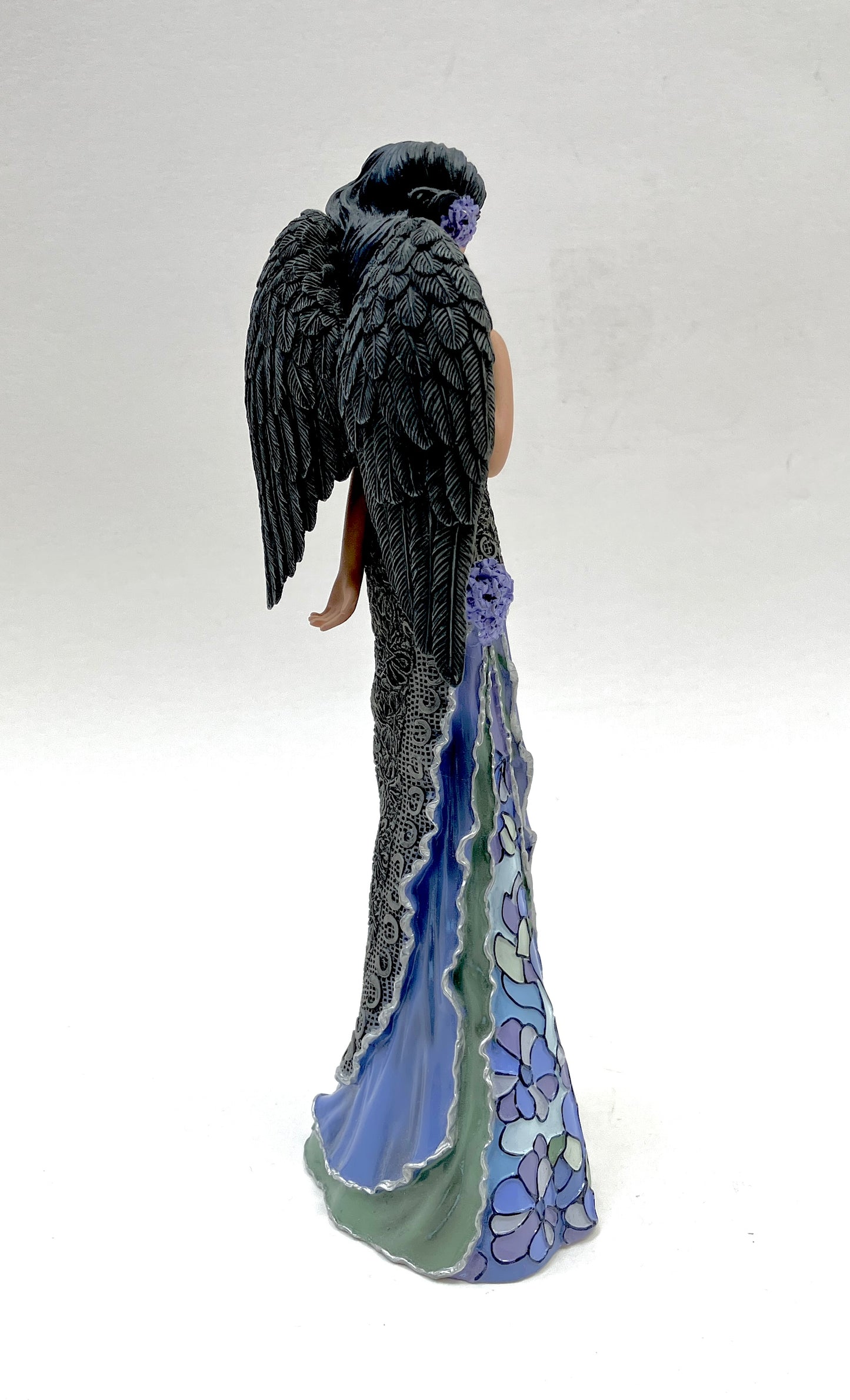 Angel, Angelic Moonlit Beauty, Moonlight Garden Angels of Tiffany collection, Purple, Grey, Black, Resin, Non-Vintage
