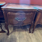 A Matched Pair of Fine Vintage Dark Wood End Tables (Coffee Tables)