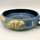 Handled, Bowl, Roseville, U.S.A., Freesia, Green, Blue, 465-8", Centrepiece, Console
