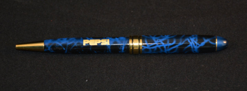 1970's, Vintage, Pepsi, Ball Point, Pen, Black, Blue & Gold