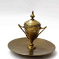Vintage Brass Inkwell, 1920s - 1940s