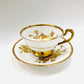 Paragon, Anniversary Rose, White, Gold, Rose, Teacup, Tea, Cup, Saucer, Vintage, Fine Bone China, England