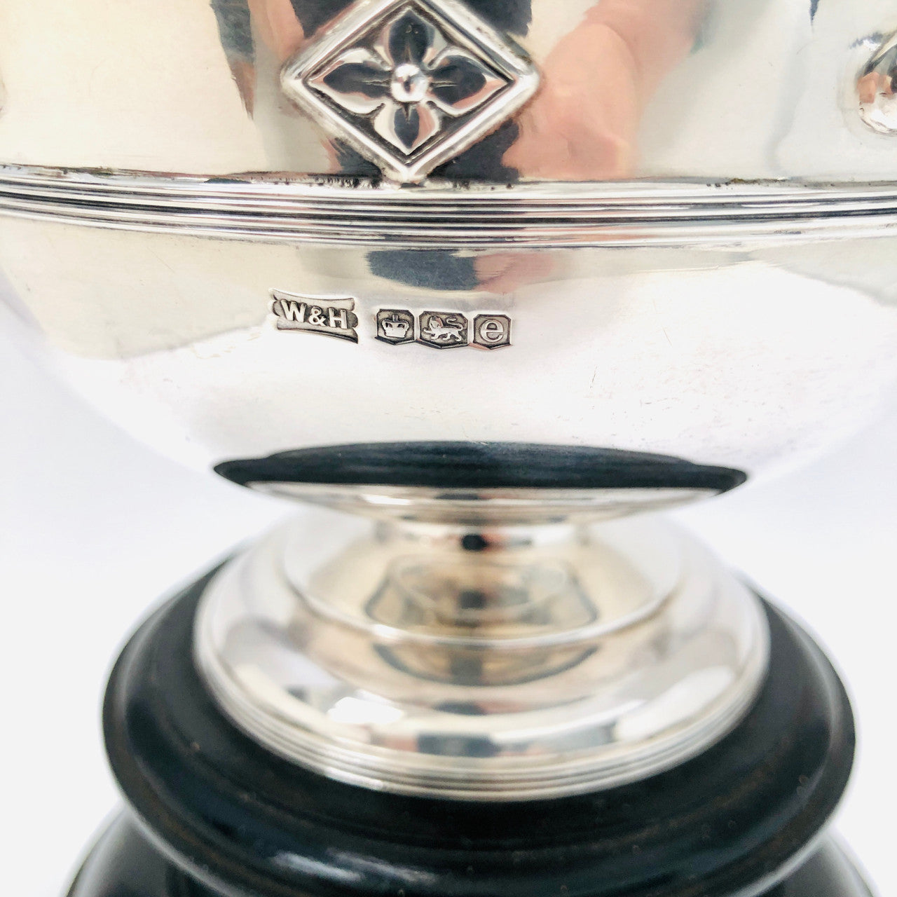 Vintage, Antique, Sterling, Silver, Bowl, Cup. Trophy, with Pedestal, 1922, Walker and Hall