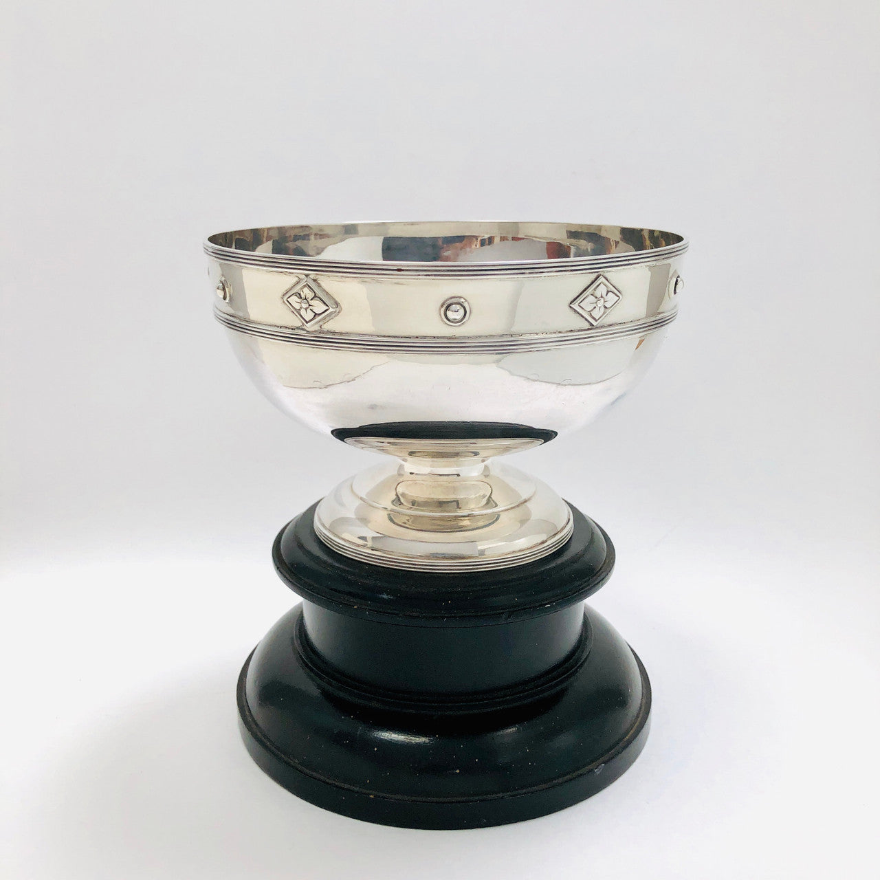 Vintage, Antique, Sterling, Silver, Bowl, Cup. Trophy, with Pedestal, 1922, Walker and Hall