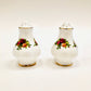 Royal Albert, Old Country Roses, Shakers, Salt, Pepper, Vintage, Red, Roses, England,  Steampunk