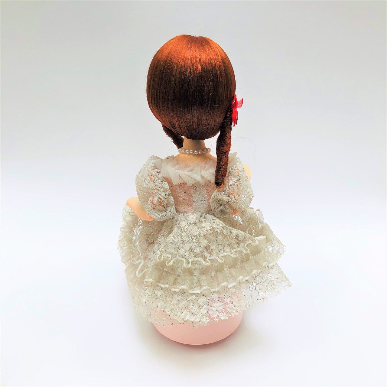 Pink, Music Box, Girl, Vintage, Japan, White, Lace