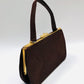 Gold Seal, Vintage, Brown, Corde, Handbag, Hand Bag, American, Purse, Carry-all,