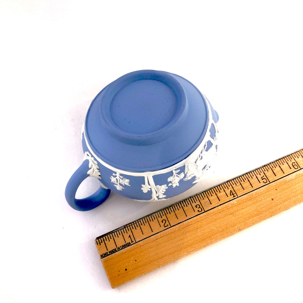 Wedgwood, Jasperware, Light Blue, Creamer, Cream Pot, Bisque, Vintage, Steampunk