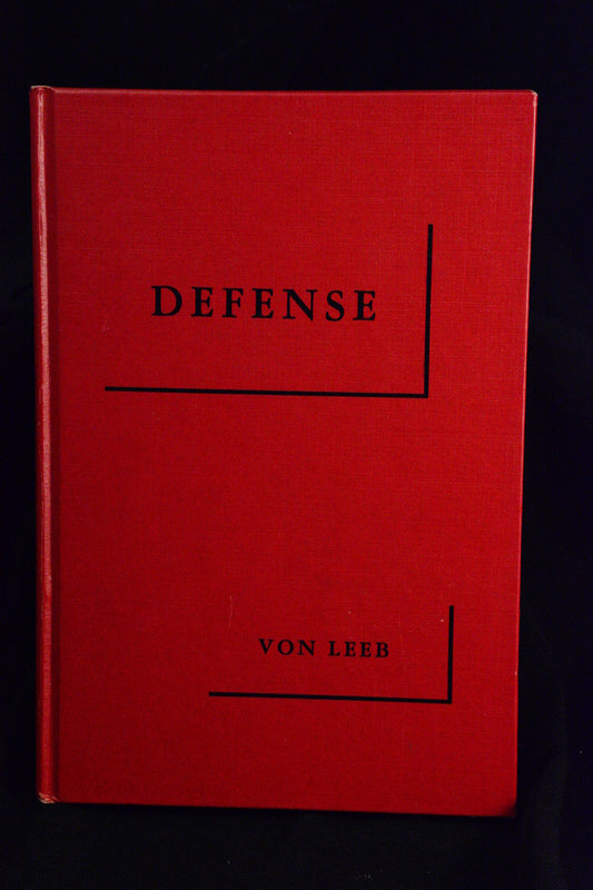Defense (first translation), by Field Marshall General Ritter von Leeb (1954)