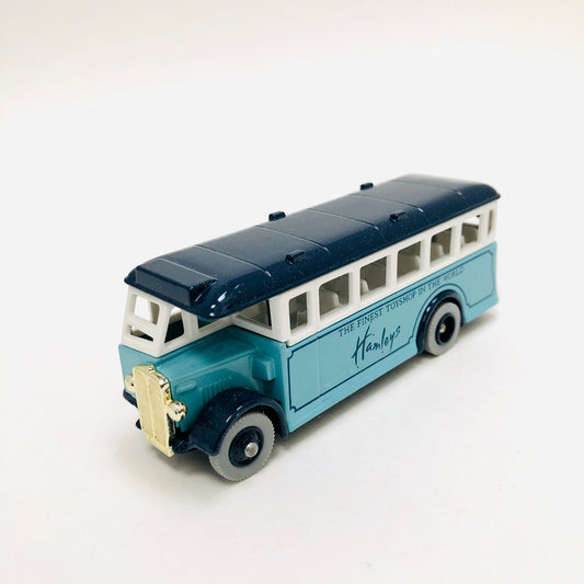 Lledo, Models of Days Gone, 1:60 scale, #17, Sky Blue, Bus, Coach, promotional for "Hamley's The Finest Toyshop in the World," die cast, model, vehicle