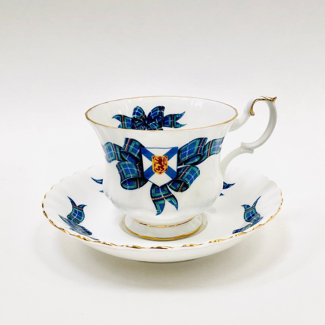 Royal Albert, Nova Scotia, Tartan, Montrose, Cup, Saucer, Teacup, Vintage, Steampunk