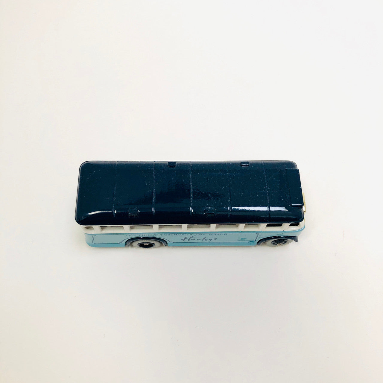 Lledo, Models of Days Gone, 1:60 scale, #17, Sky Blue, Bus, Coach, promotional for "Hamley's The Finest Toyshop in the World," die cast, model, vehicle
