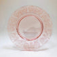 Cambridge, Vintage, Pink, Glass, Plate, Etched, Unknown Pattern Number