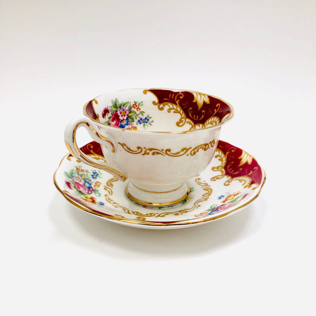 Royal Albert, Canterbury, Tea Cup, Cup, Saucer, Cup and Saucer, Vintage, Steampunk, Avon, England