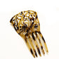Vintage Carved Tortoise Shell Hair Comb