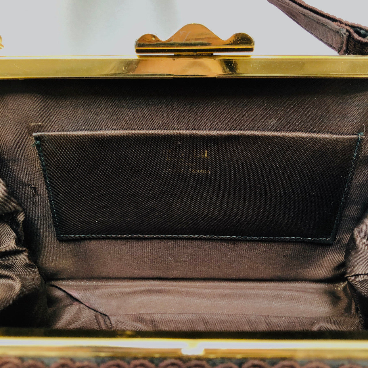 Gold Seal, Vintage, Brown, Corde, Handbag, Hand Bag, American, Purse, Carry-all