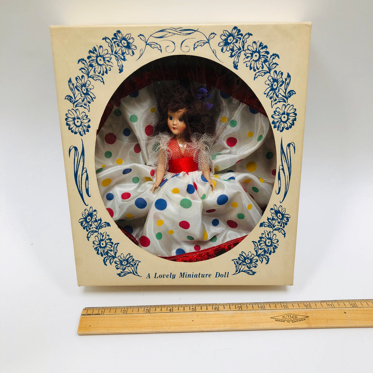 Miss Charm, A Lovely Miniature Doll, Vintage, Doll, Original, Box, Mid-century, Character Doll, Manufactured likely USA