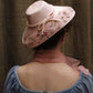 Pink fabric summer hat