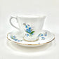 Royal Albert, Forget-Me-Not, Cup, Teacup, Tea cup, Saucer, Vintage, Blue Flowers, Floral, Fine Bone China, England