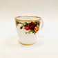 Royal Albert, Old Country Roses, Lyric, Mug, Coffee, Tea, Hot Chocolate, Vintage, Red, Roses, England,  Steampunk