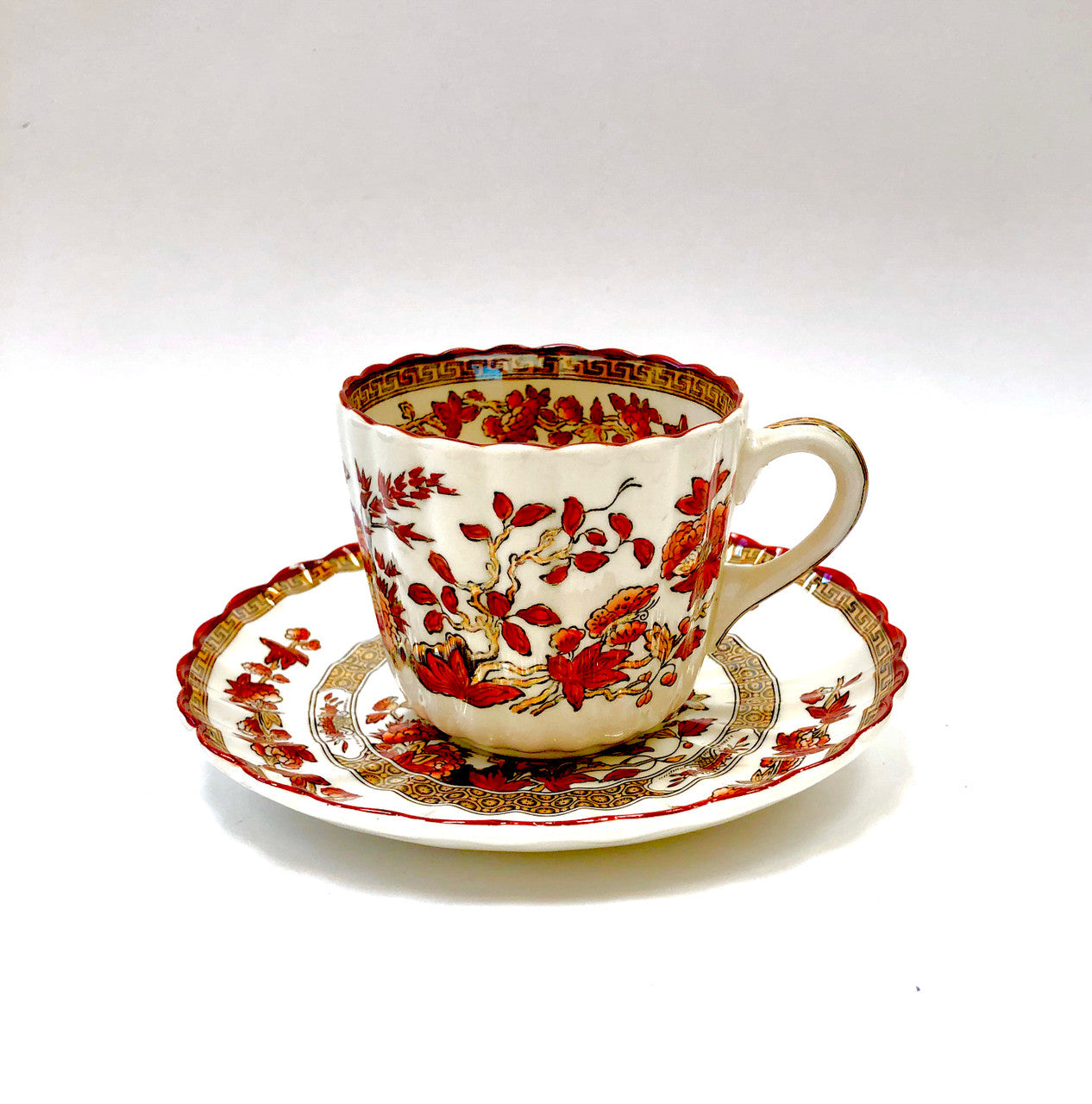 Spode Copeland India Tree Cup and Saucer, Teacup and Saucer, Tea cup and Saucer, Vintage, Antique