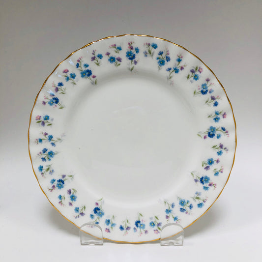 Royal Albert, Memory Lane, Bread and Butter, Plate, Handled, Vintage, England, Bone China, Steampunk