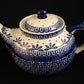 Polish Pottery Afternoon Teapot in "Blue On White"