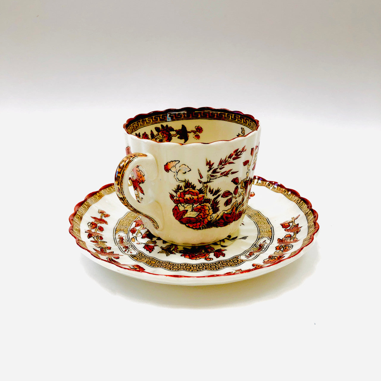 Spode Copeland India Tree Cup and Saucer, Teacup and Saucer, Tea cup and Saucer, Vintage, Antique