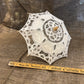 Old-Fashioned Beige-Ecru Lace Parasol Umbrella small 12"