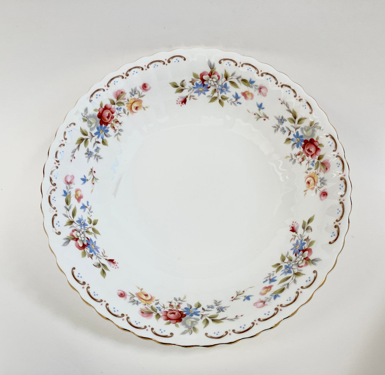 Royal Albert, Jubilee Rose, Round, Vegetable, Bowl, Fine Bone China, Vintage, Floral