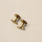 Woolno  vintage gold tone round cufflinks