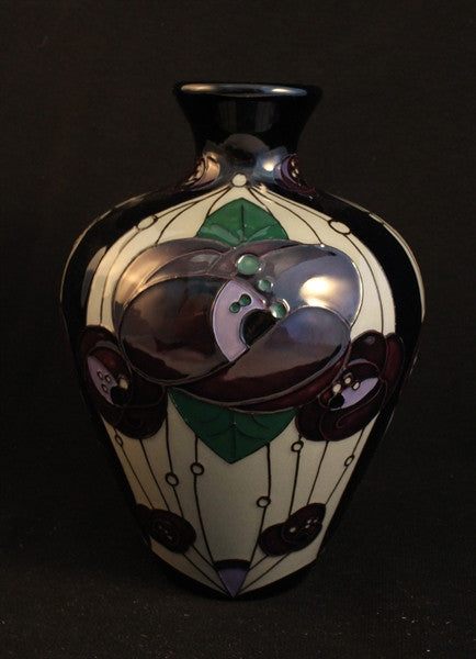 Moorcroft Rennie Rose Vase 03-7