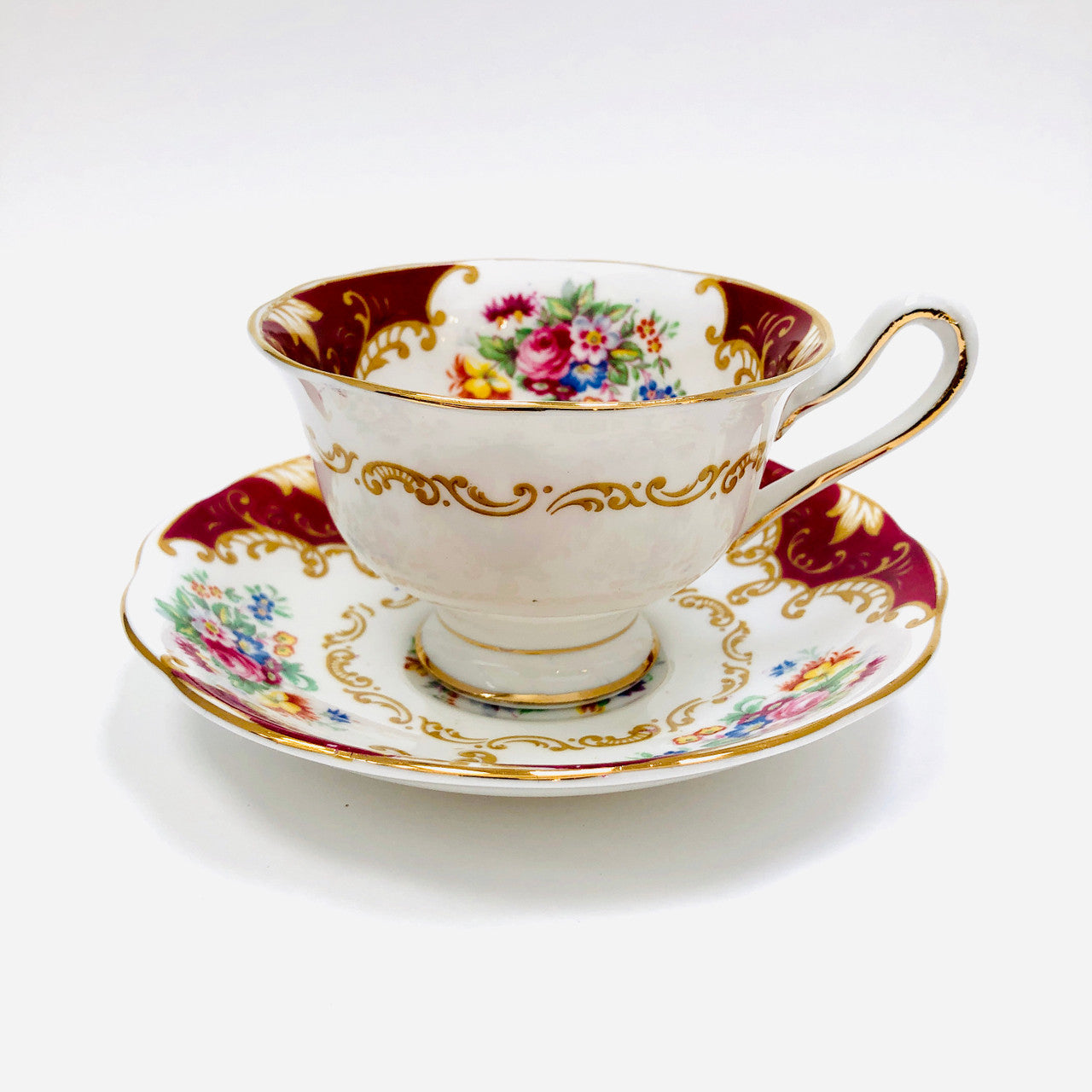 Royal Albert, Canterbury, Tea Cup, Cup, Saucer, Cup and Saucer, Vintage, Steampunk, Avon, England
