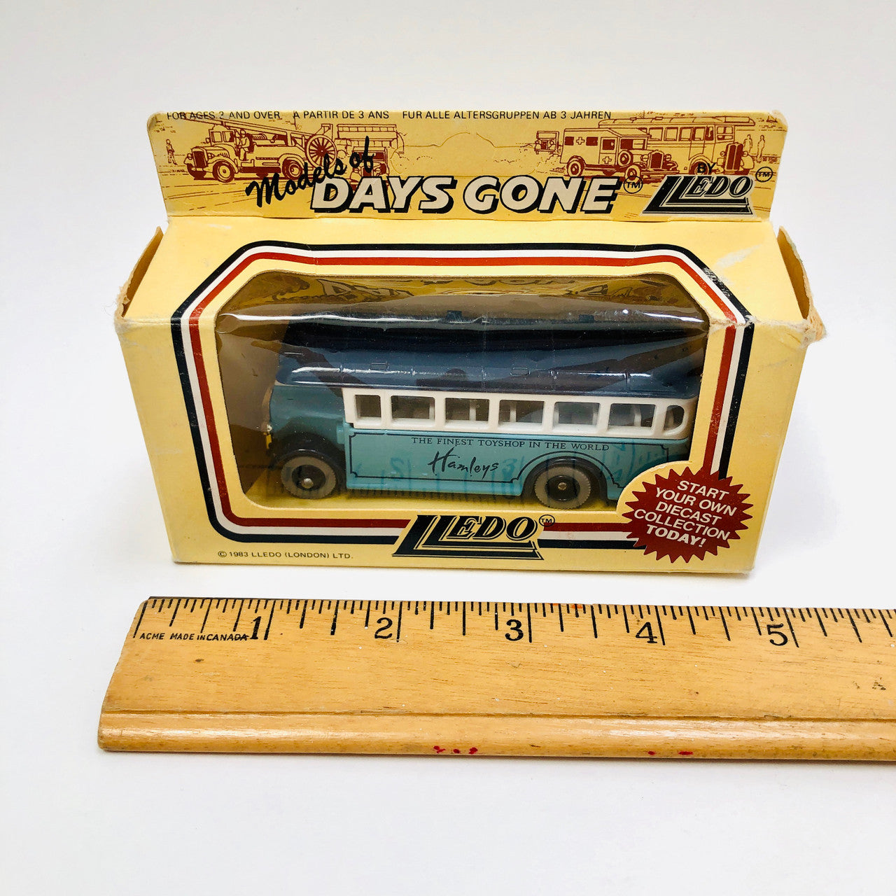 Lledo, Models of Days Gone, 1:60 scale, #17, Sky Blue, Bus, Coach,  promotional for 