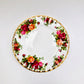 Royal Albert, Old Country Roses, Plate, Bread and Butter, Vintage, Red, Roses, England,  Steampunk