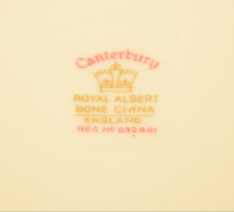 Royal Albert, Canterbury, Cake Plate, Two Handled, Vintage