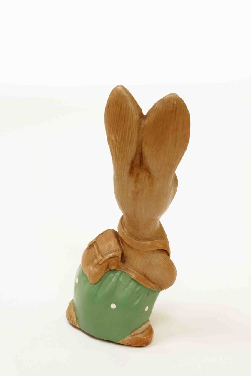 Vintage Pendelfin rabbit figurine, Robert with Satchel