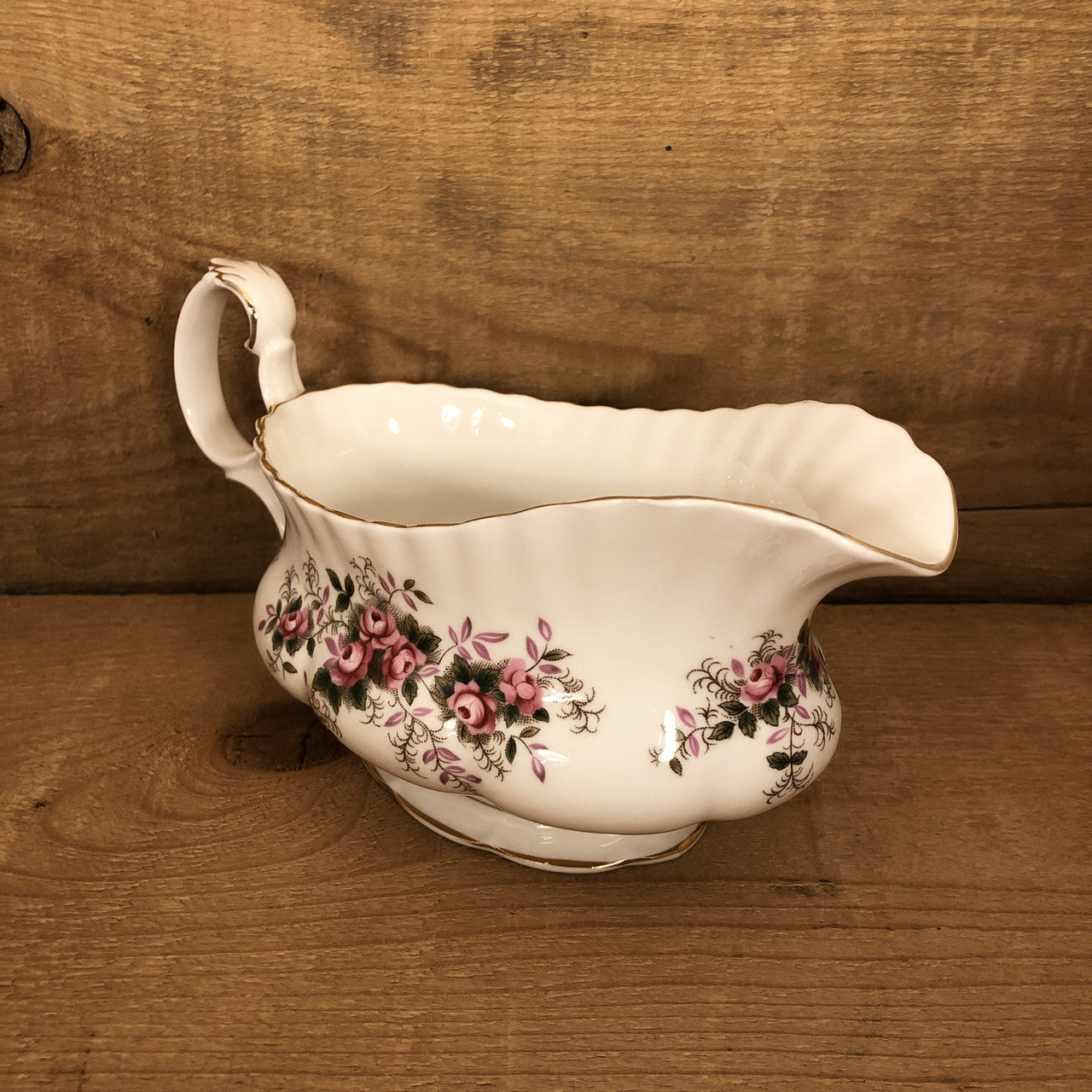 Royal Albert, Lavender Rose, Vintage Gravy Boat and Liner