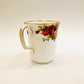 Royal Albert, Old Country Roses, Bristol Beaker, Mug, Coffee, Tea, Hot Chocolate, Vintage, Red, Roses, England,  Steampunk